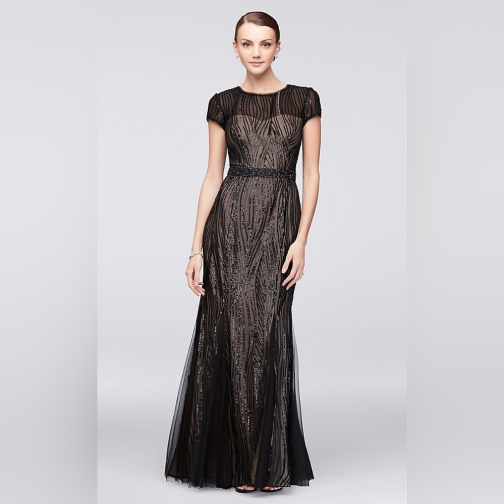 NWT Elegant Black Evening Gown